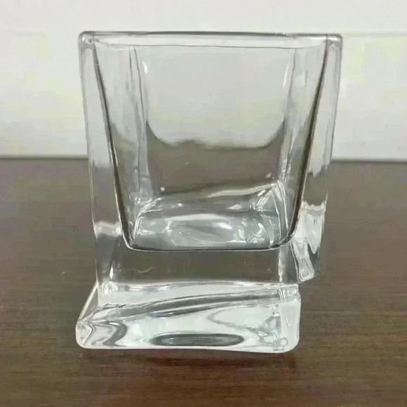 Set of 2 JoyJolt Carre Whiskey Old Fashioned Glasses Double Square Model JG10226 - Picture 3 of 15